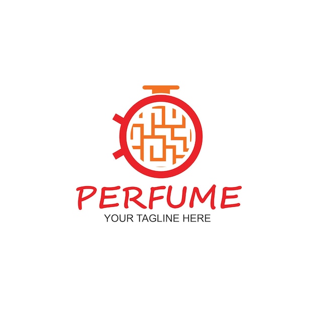 Plantilla de logotipo de perfume