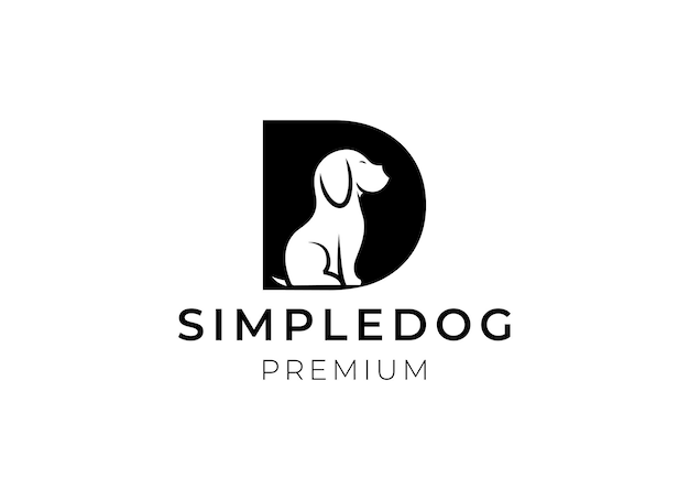 Plantilla de logotipo de perro. Ilustrador vectorial Esp.10