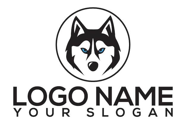 plantilla de logotipo de perro lindo gratis
