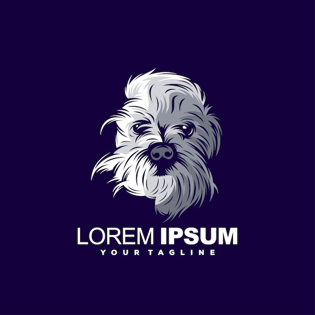 Vector plantilla de logotipo de perro