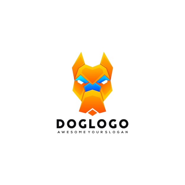 plantilla de logotipo de perro