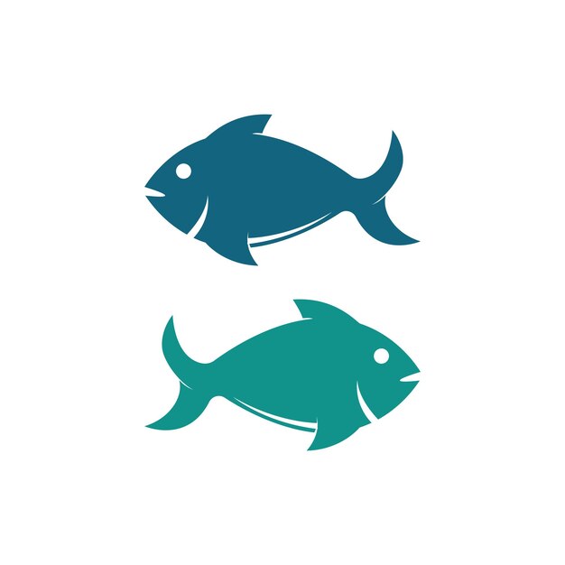 Plantilla de logotipo de pescado Símbolo creativo del club de pesca