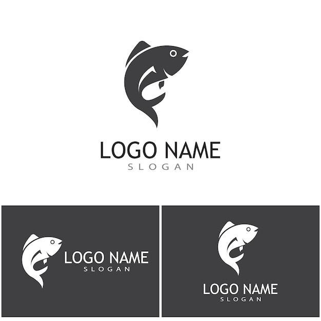 Plantilla de logotipo de pescado símbolo de vector creativo