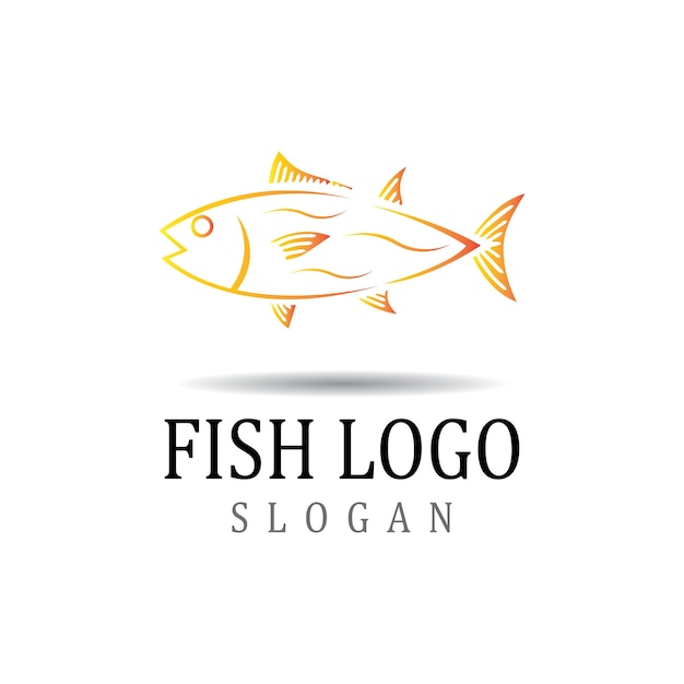 Plantilla de logotipo de pescado símbolo de vector creativo