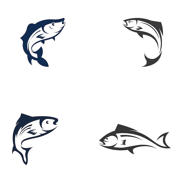 Plantilla de logotipo de pescado