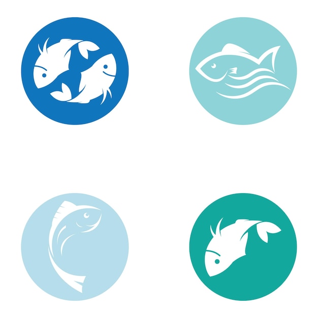 Plantilla de logotipo de pescado