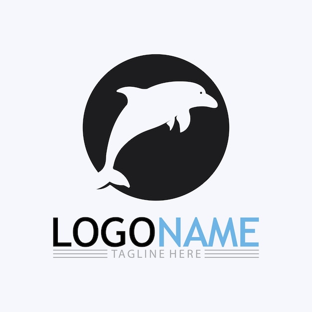 Plantilla de logotipo de pescado
