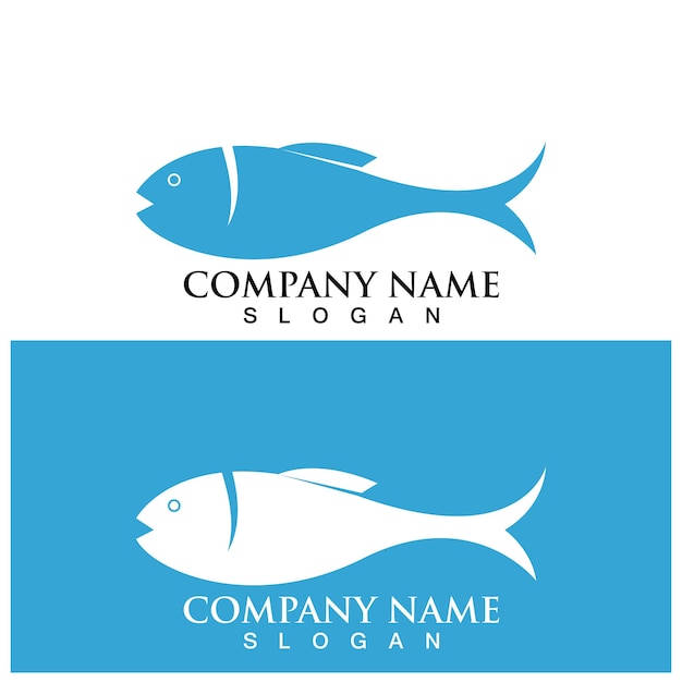 Plantilla de logotipo de pescado