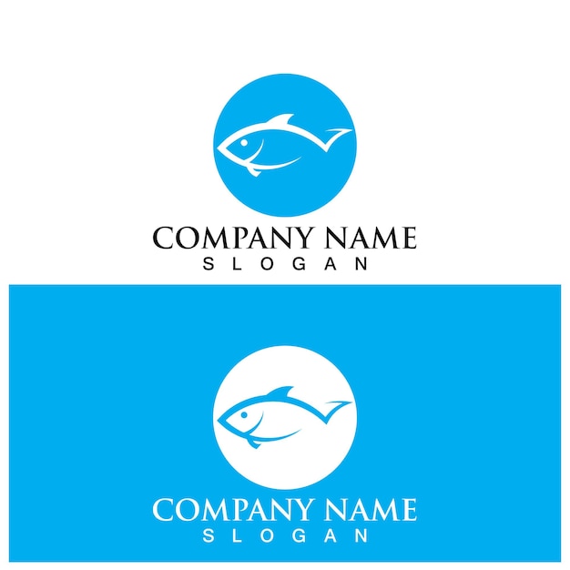Plantilla de logotipo de pescado