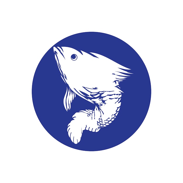 Plantilla de logotipo de pescado