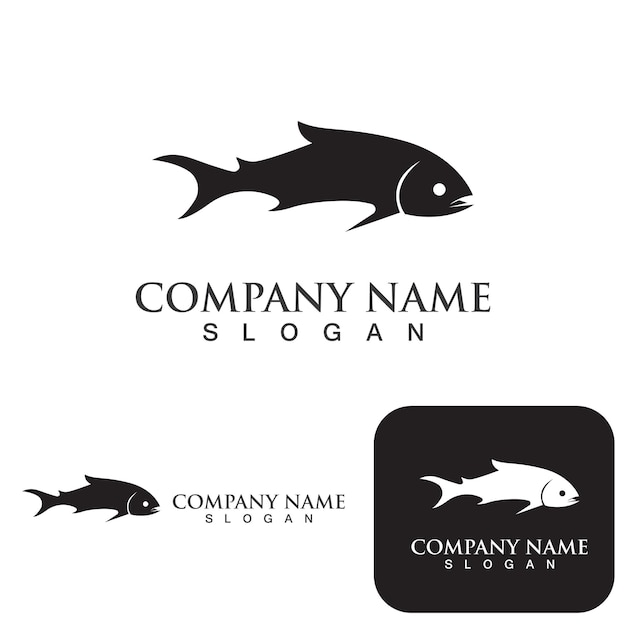 Plantilla de logotipo de pescado