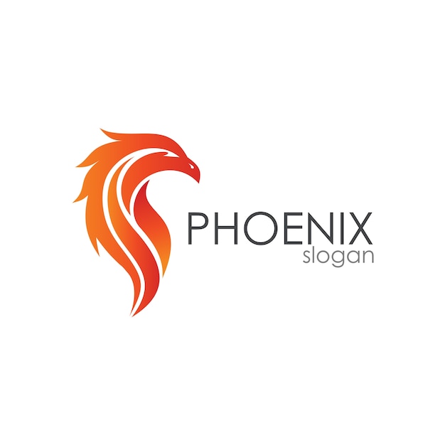 Plantilla de logotipo de Phoenix Head