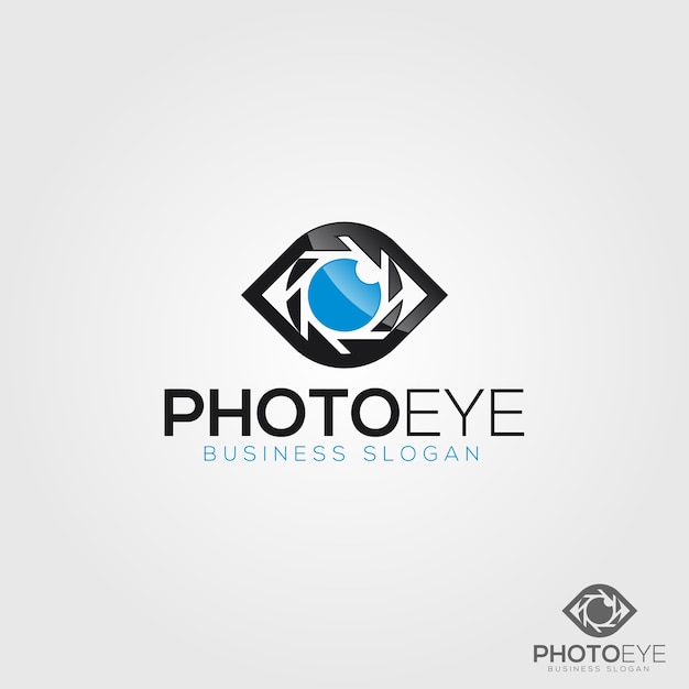 Plantilla de logotipo de Photo Eye