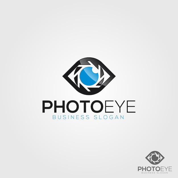 Plantilla de logotipo de photo eye