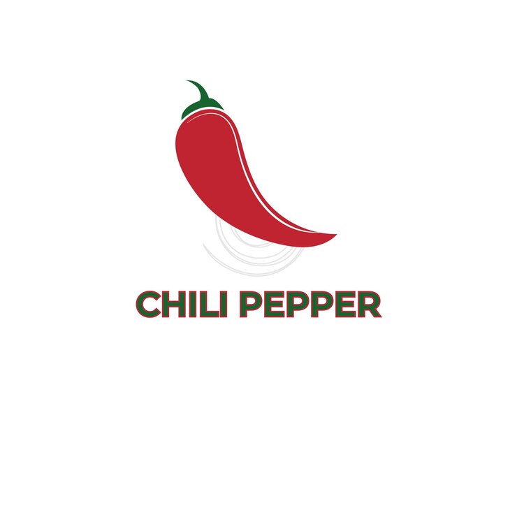 Plantilla de logotipo picante dibujado a mano