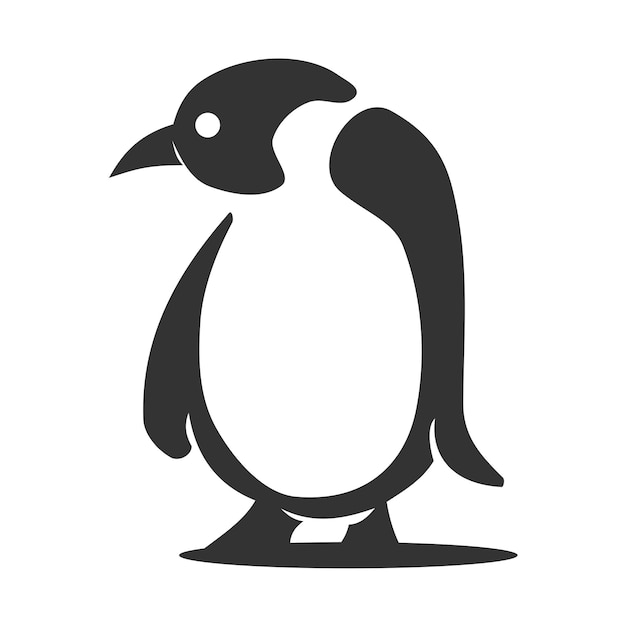 Plantilla de logotipo de pingüino Icono Ilustración Identidad de marca