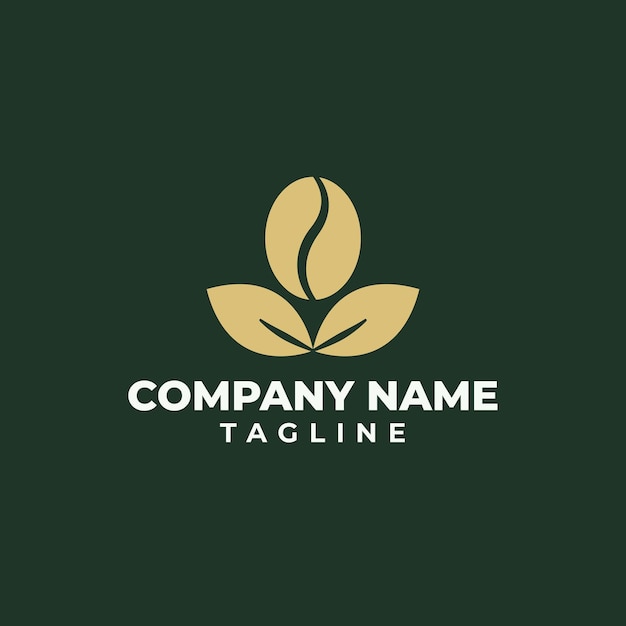 plantilla de logotipo de la planta de café