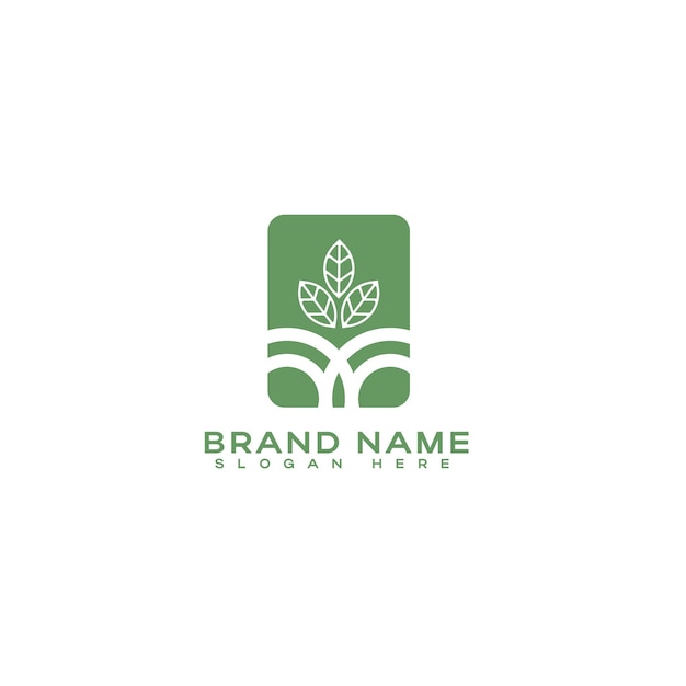 plantilla del logotipo de la planta