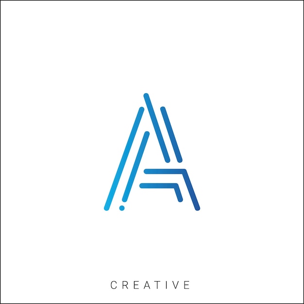 Una plantilla de logotipo posterior vector colorido monograma símbolo fuente logotipo diseño moderno inicial basado en LOGO