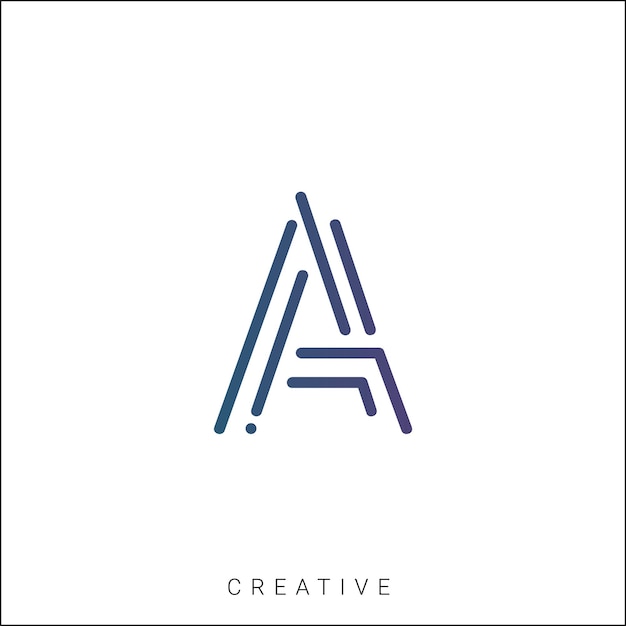 Una plantilla de logotipo posterior vector colorido monograma símbolo fuente logotipo diseño moderno inicial basado en LOGO