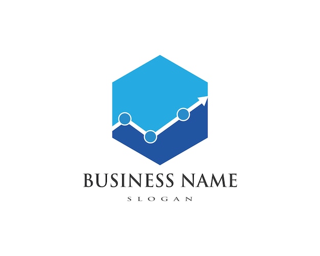 Plantilla de logotipo profesional de finanzas empresariales