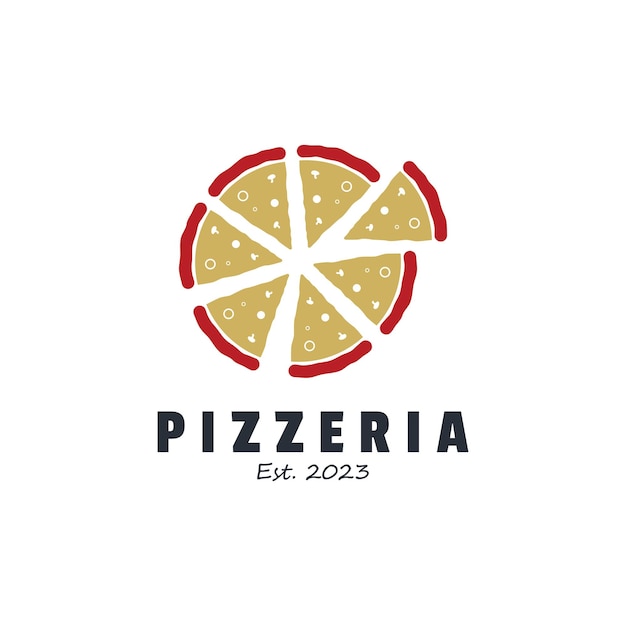 Plantilla de logotipo para restaurante de comida o pizza