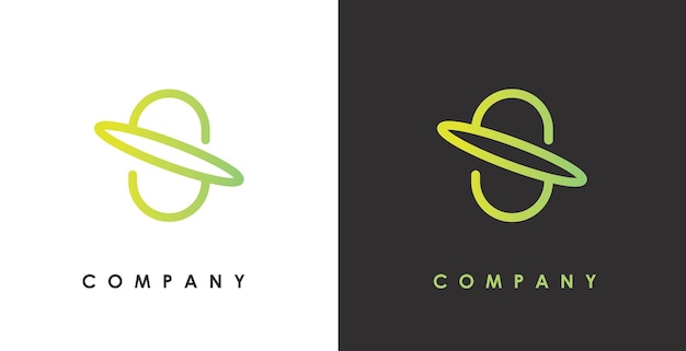 Plantilla de logotipo S Latter Space