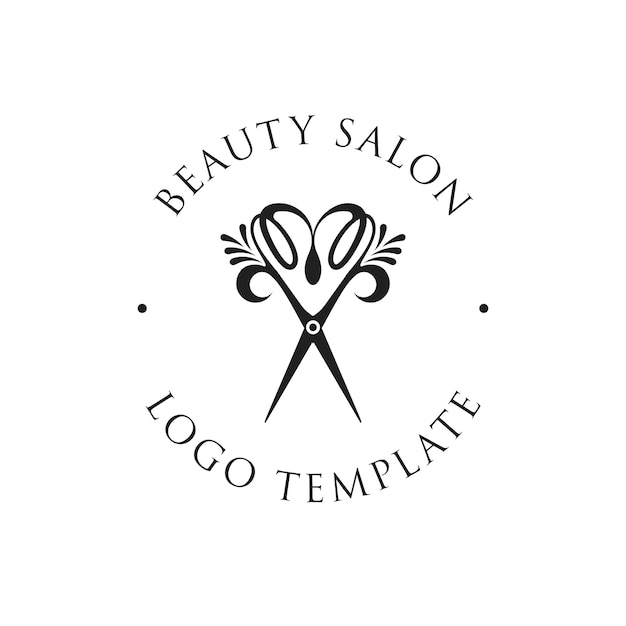 Plantilla de logotipo de salón y cosmética de belleza