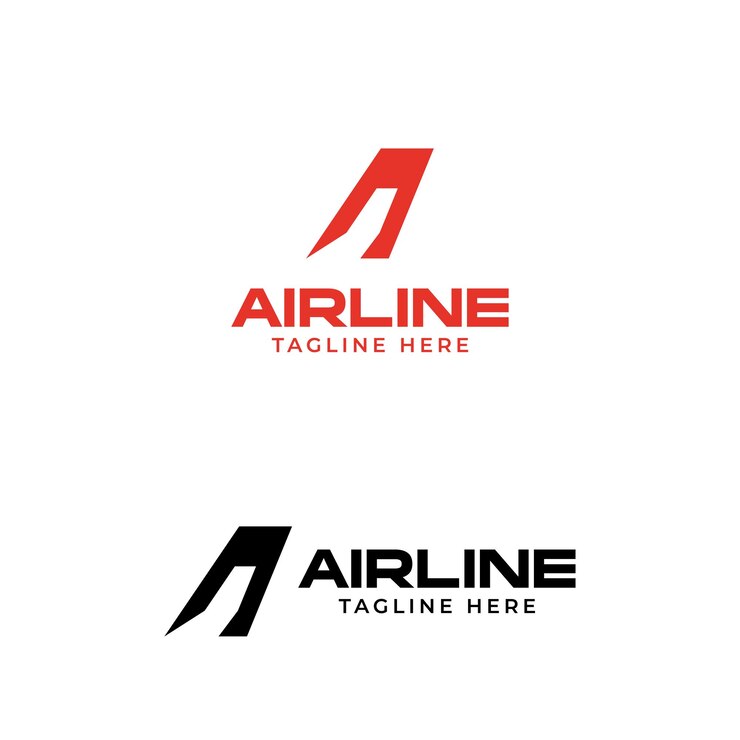plantilla del logotipo del servicio de la aerolínea