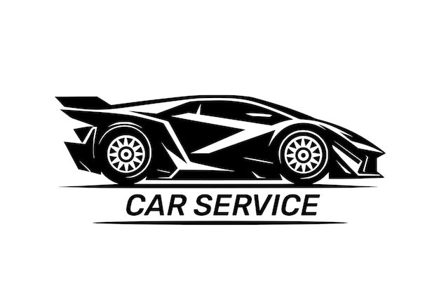 Vector plantilla del logotipo del servicio de automóviles