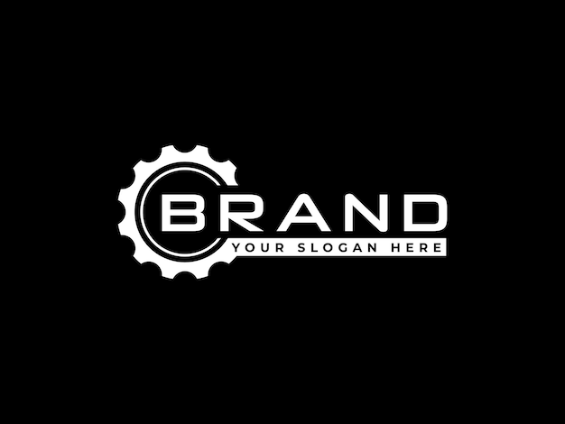 plantilla de logotipo de servicio de reparación de ilustración vectorial de engranajes