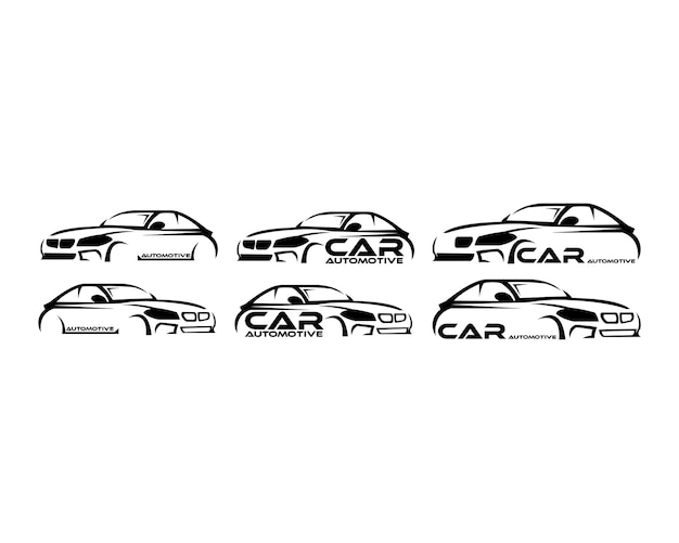 Plantilla de logotipo de símbolo de coche