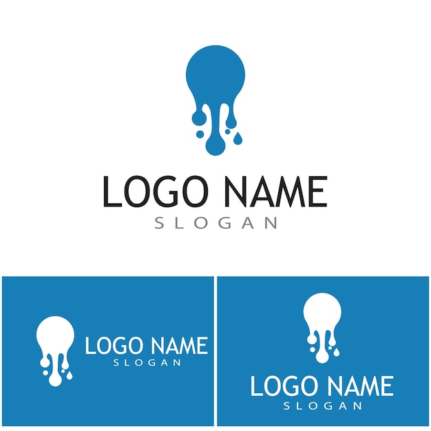 Plantilla de logotipo de símbolo de molécula, diseño de ilustraciones vectoriales