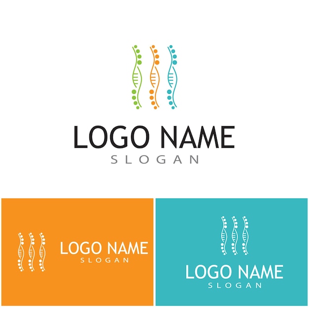 Plantilla de logotipo de símbolo de molécula, diseño de ilustraciones vectoriales