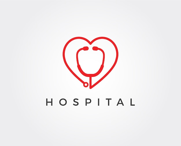 Plantilla de logotipo y símbolos de hospital