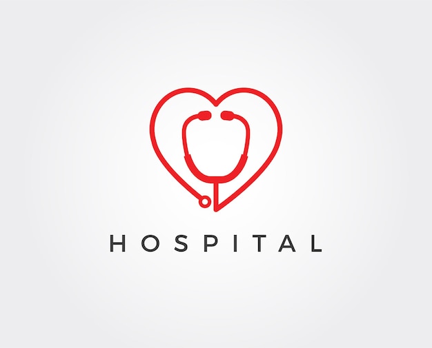 Plantilla de logotipo y símbolos de hospital