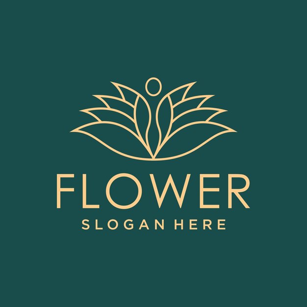 Plantilla de logotipo de spa vector de diseño de marca de negocio de salud amp bienestar