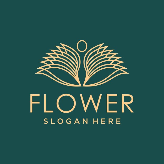 Plantilla de logotipo de spa vector de diseño de marca de negocio de salud amp bienestar