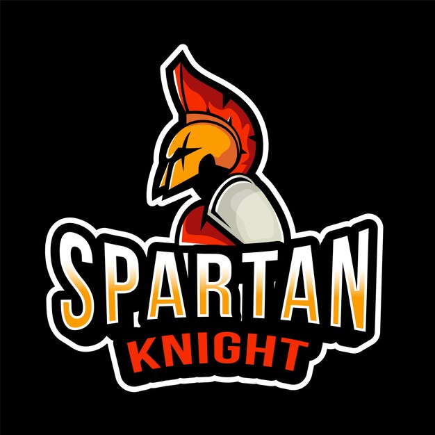 Plantilla de logotipo de Spartan Knight Esport