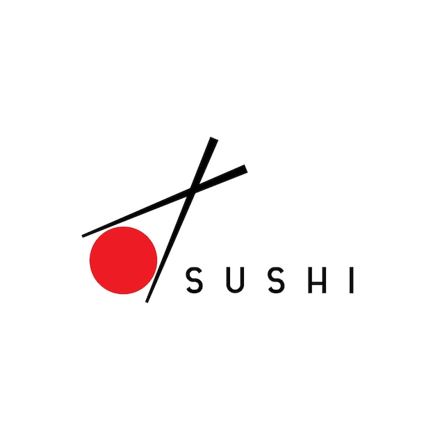 Plantilla de logotipo de sushi