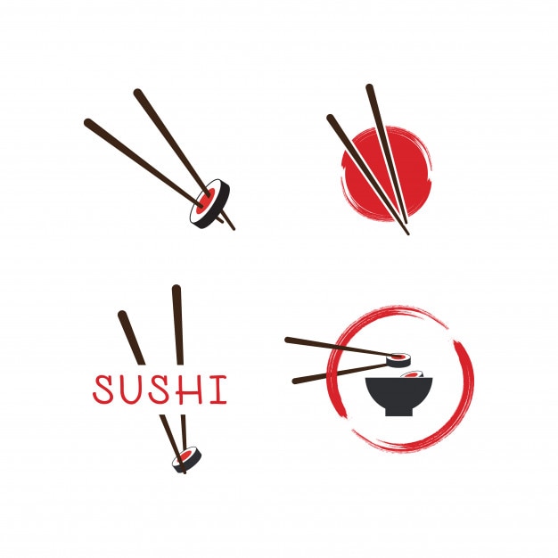 Plantilla de logotipo de sushi