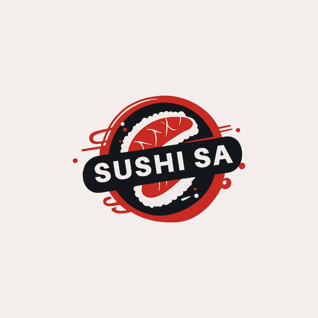 Plantilla de logotipo de sushi