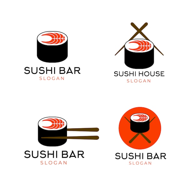 Plantilla de logotipo de sushi