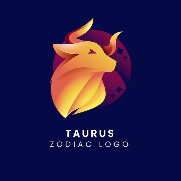 Plantilla de logotipo de tauro