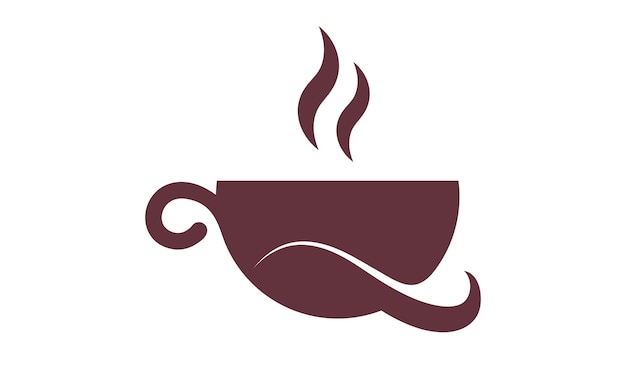 plantilla de logotipo de taza de café