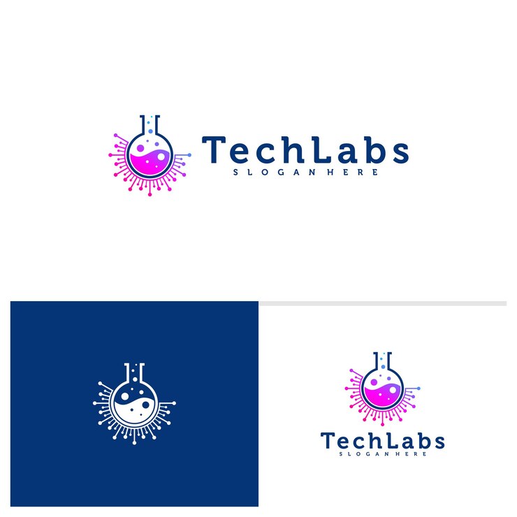 Vector plantilla de logotipo de tech lab vector de diseño de logotipo de creative lab conceptos de logotipo de tecnología