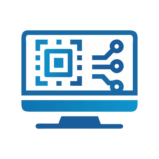 plantilla de logotipo de tecnología informática