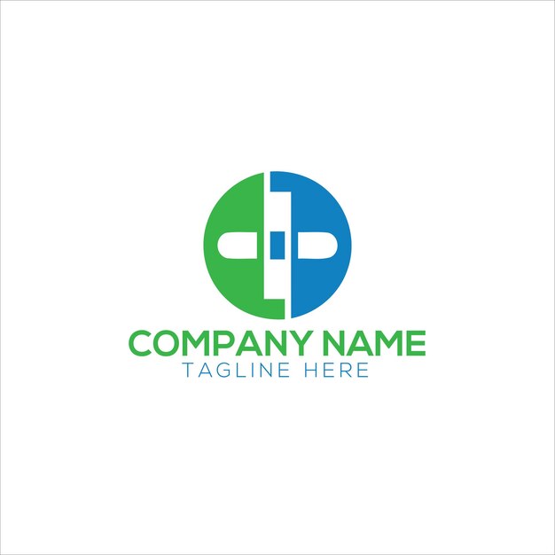 plantilla del logotipo de la tecnología sanitaria