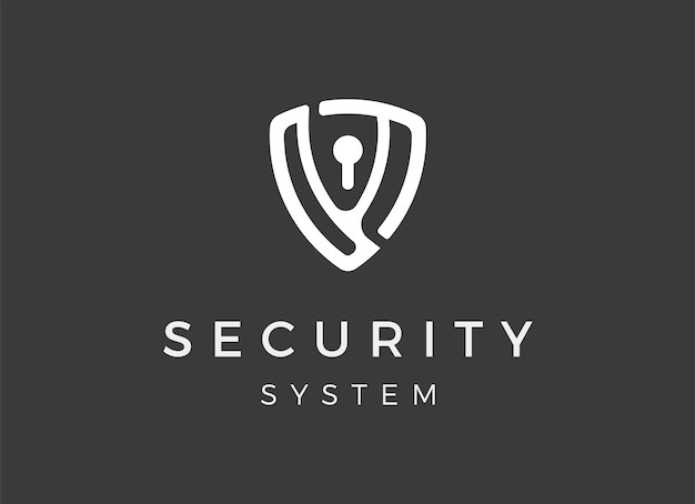 Plantilla de logotipo de tecnología segura. Shield Guard Tech Logo Icono Diseño Vector Stock. Logotipo de tecnología de seguridad