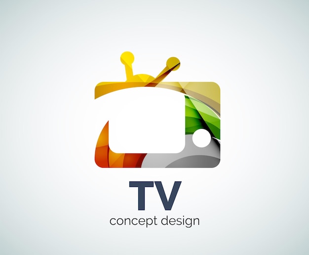 Vector plantilla de logotipo de televisión